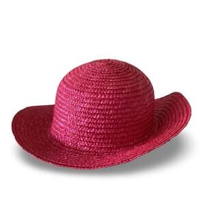 Pink Straw Summer Hat